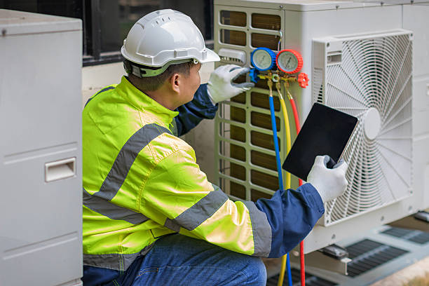 Professional Hvac technician working in Riderwood, MD